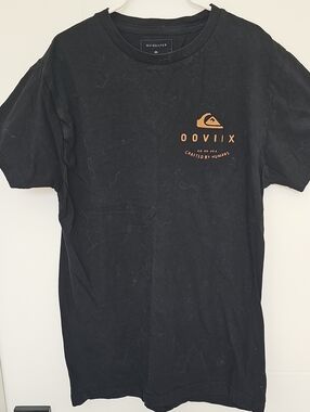 Quiksilver Black Short Sleeve Tee Sz Small